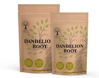 Dandelion Root 600mg Capsules Genuine High Potency 20 x Stronger Natural Dandelion Extract Vegan Supplement