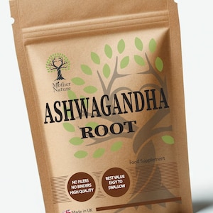 Ashwagandha Root Capsules 6000 mg Genuine Natural High Strength  Ashwagandha Powder Vegan Supplements