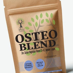 Osteo Blend: Vegan Calcium, Magnesium, D3, K2 Supplements