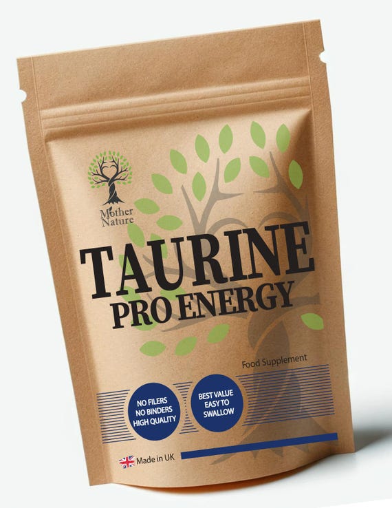 Taurine Capsules 700mg Supplement Amino Acids Powder Energy Strength Booster