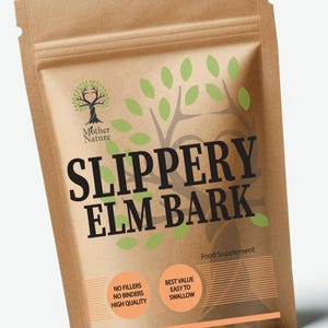 Slippery Elm Bark Capsules: Vegan Holistic Health Supplement