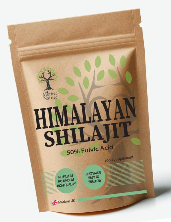 Himalayan Shilajit Capsules 500mg High Potency Extract 50 x Stronger Clean Natural Vegan Supplements