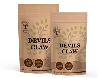 Devils Claw Capsules 500mg Natural Root Extract Clean Vegan Supplements