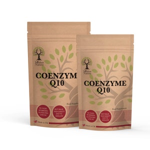 CoEnzyme Q10 (COQ10) Powder 300mg Vegan Capsules 100% Natural Highly Absorbable Supplement Heart, Energy, Gum Disease