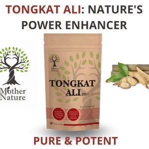 Tongkat Ali Capsules 200:1 Extract 2% Eurycomanone Tongkat Ali 600mg High Strength Natural UK Supplement Vegan 画像 5