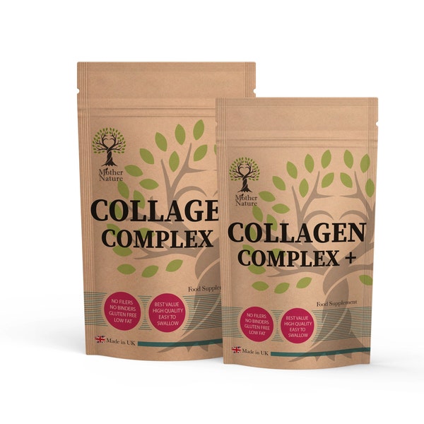 Collagen Complex+ Capsules  650mg Zinc Selenium Biotin Hyaluronic Acid Vitamin C Supplement Collagen Powder