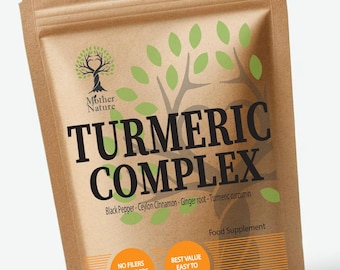 Turmeric Complex Capsules: Black Pepper, Ginger & Ceylon Cinnamon