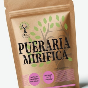 Pueraria Mirifica kapslar 600 mg högpotenta 40 % flavonoider Celan naturliga veganska kosttillskott för kvinnor