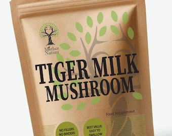 Tiger Milk Mushroom Capsules: High Potency Vegan Supplement