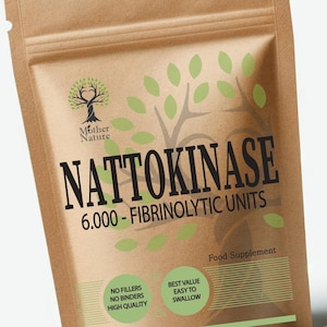 Nattokinase Capsules 6000 FU: Vegan Plant-Based Supplement