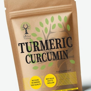 Turmeric Capsules High Potency Clean Natural Turmeric Curcumin Extract Eco-friendly Best Vegan Supplements Plant-based Holistic Health