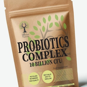 10 Billion CFU Probiotics Complex: 15 Active Vegan Cultures imagen 1