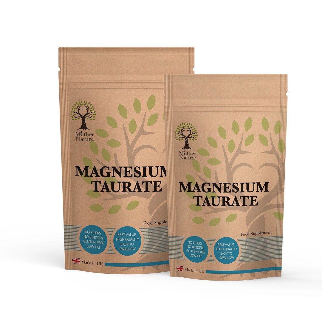 Magnesium Taurate Supplement 550mg Highly Absorbable Magnesium