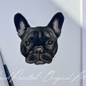 Individuell Handgemaltes Tierportrait Individuell Hundeportrait Individuell Hund Gemälde Aquarell Originale Gemälde Hundekunst Haustier Aquarell vom Foto