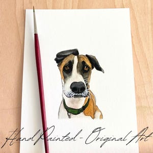 Custom Hand painted Pet portrait Custom Dog portrait Custom Dog Painting Watercolor Original Painting Dog art Pet Watercolor from photo