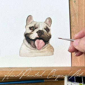 Custom Hand painted Pet portrait Custom Dog portrait Custom Dog Painting Watercolor Original Painting Dog art Pet Watercolor from photo
