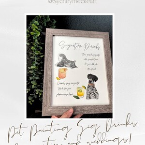 Aangepaste aquarel huisdierportret: handgeschilderd hondenschilderij van foto afbeelding 6