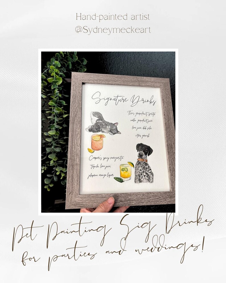 Aangepaste aquarel huisdierportret: handgeschilderd hondenschilderij van foto afbeelding 6