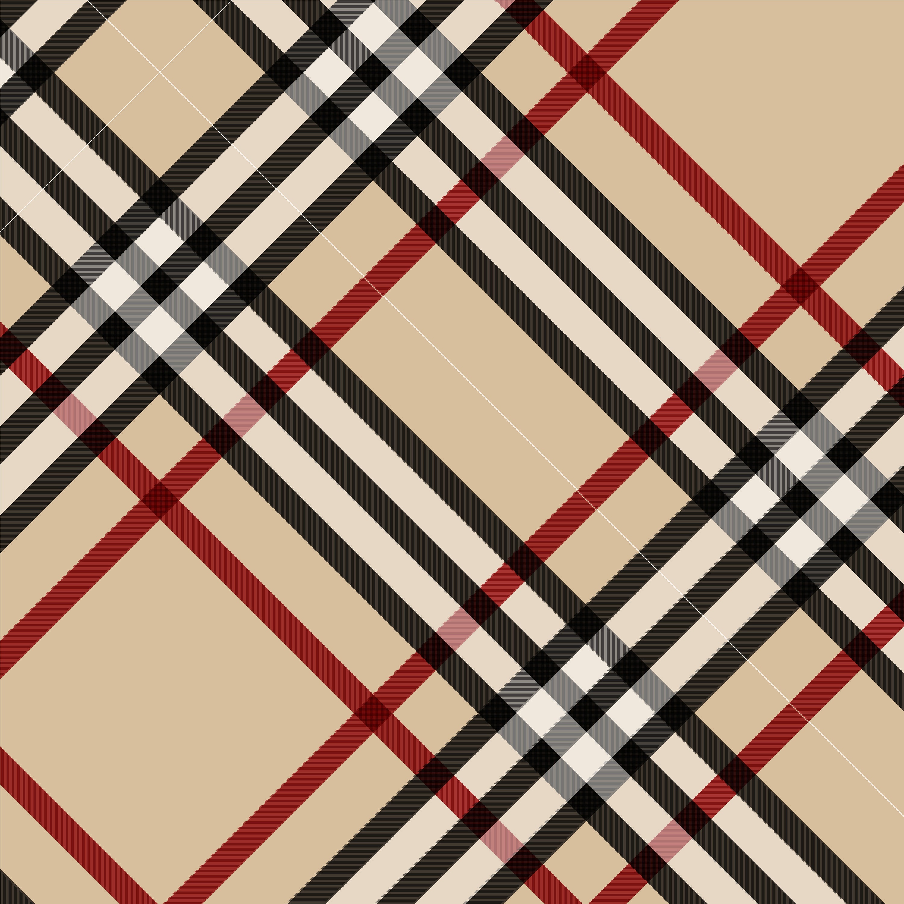 Set of 8 Horizontal & Diagonal Burberry Style Seamless Etsy