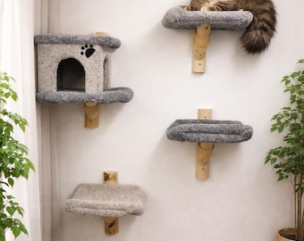 Cat Climber Set (Wall-Mounted Cat Furniture)