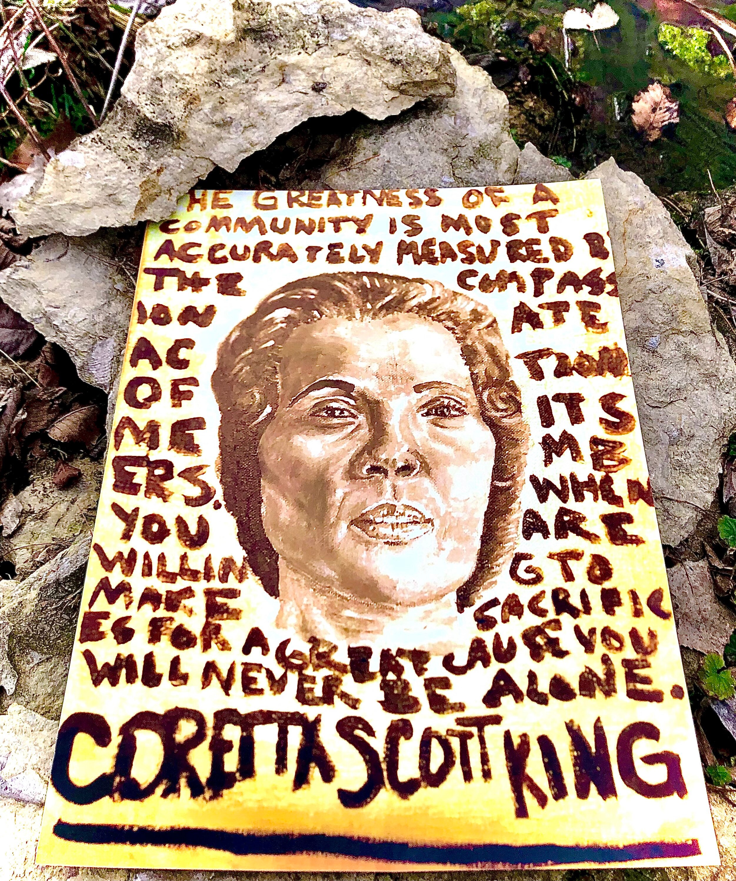 12x17 Coretta Scott King Art PRINT - Etsy