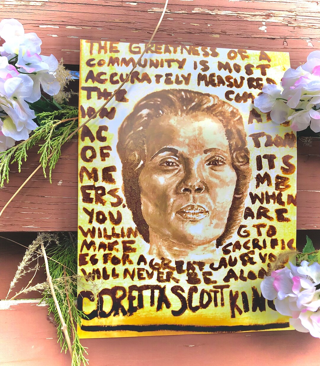 12x17 Coretta Scott King Art PRINT - Etsy
