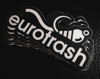 Eurotrash Fly Fishing Sticker 2 PACK | Euro Nymphing | Squirmy Worm | Fly Fishing | Laptop Sticker | Fishing | Czech Nymphing | Dida