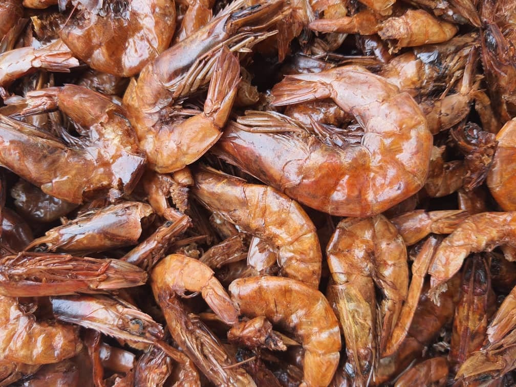 Homemade Dried Smoked Prawns/Shrimps and fish Powder✓ 