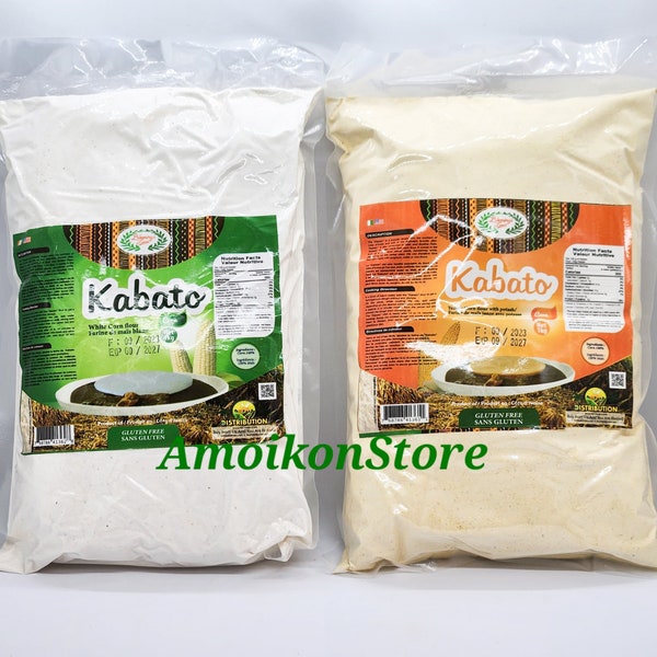 Kabato / Organic White Corn and Yellow Flour/ Farine de Maïs Blanc et Jaune