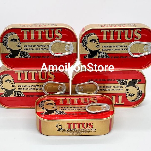 5 Cans Titus Sardines Fish/ Can Fish/ Easy Meal Alternatives