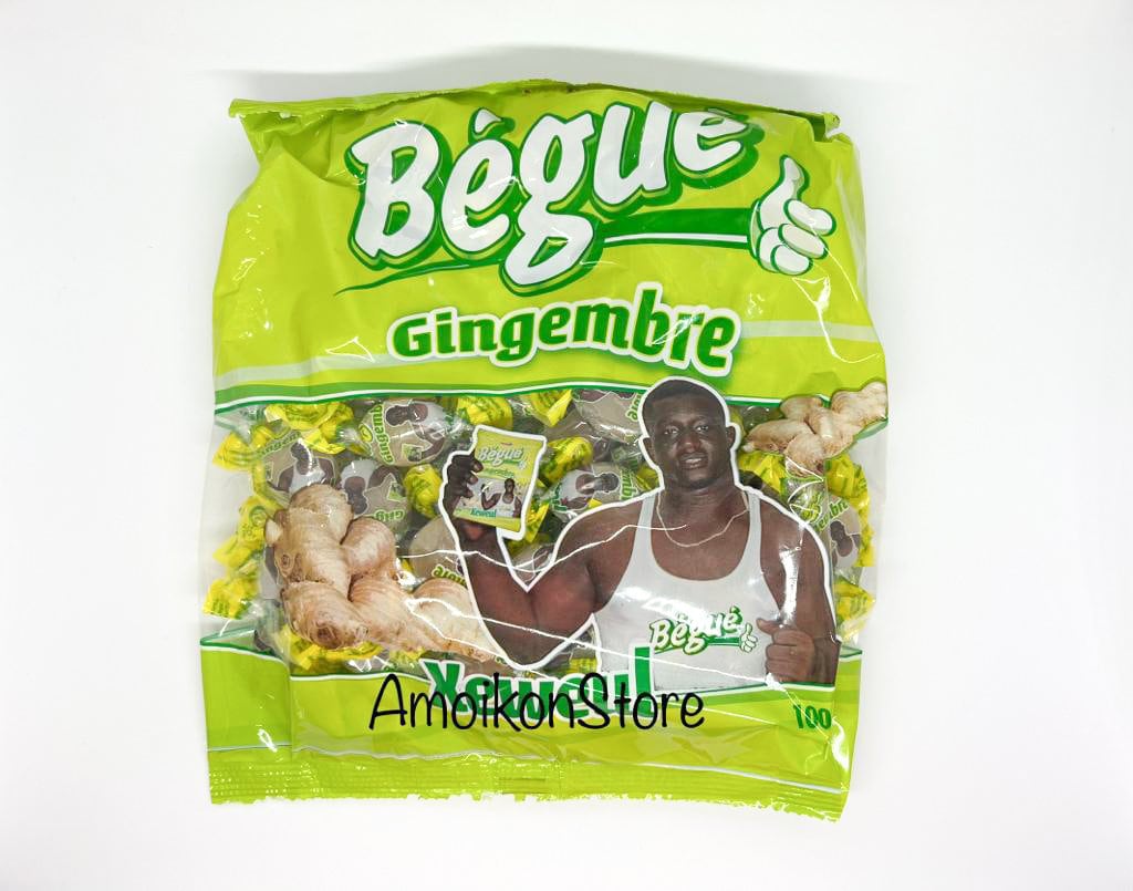 Bonbons au gingembre bégué 400 grammes épicerie cuisine africaine