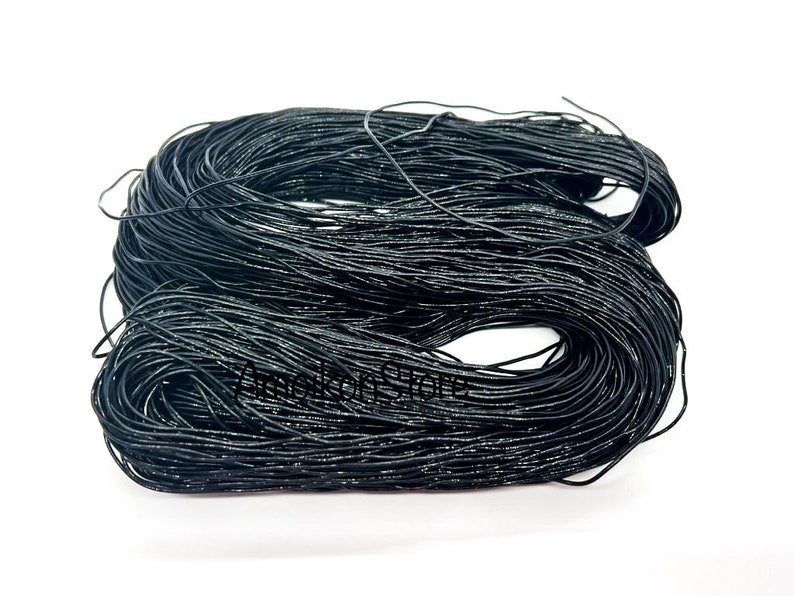 Black African Anango Thread / African Hair Accessories/ Fil Anango /Nigeria Hair Thread/ Lot of 2 image 1