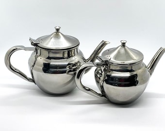 Arabian TEA POT SET (17oz & 24oz)/ Stainless Steel Tea Kettle