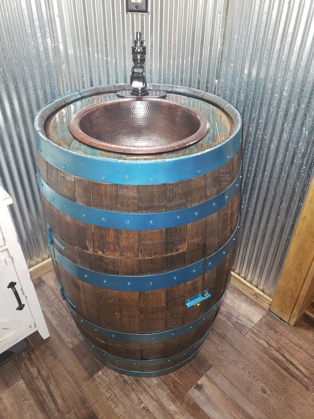 Whiskey Barrel Vanity/sink - Etsy