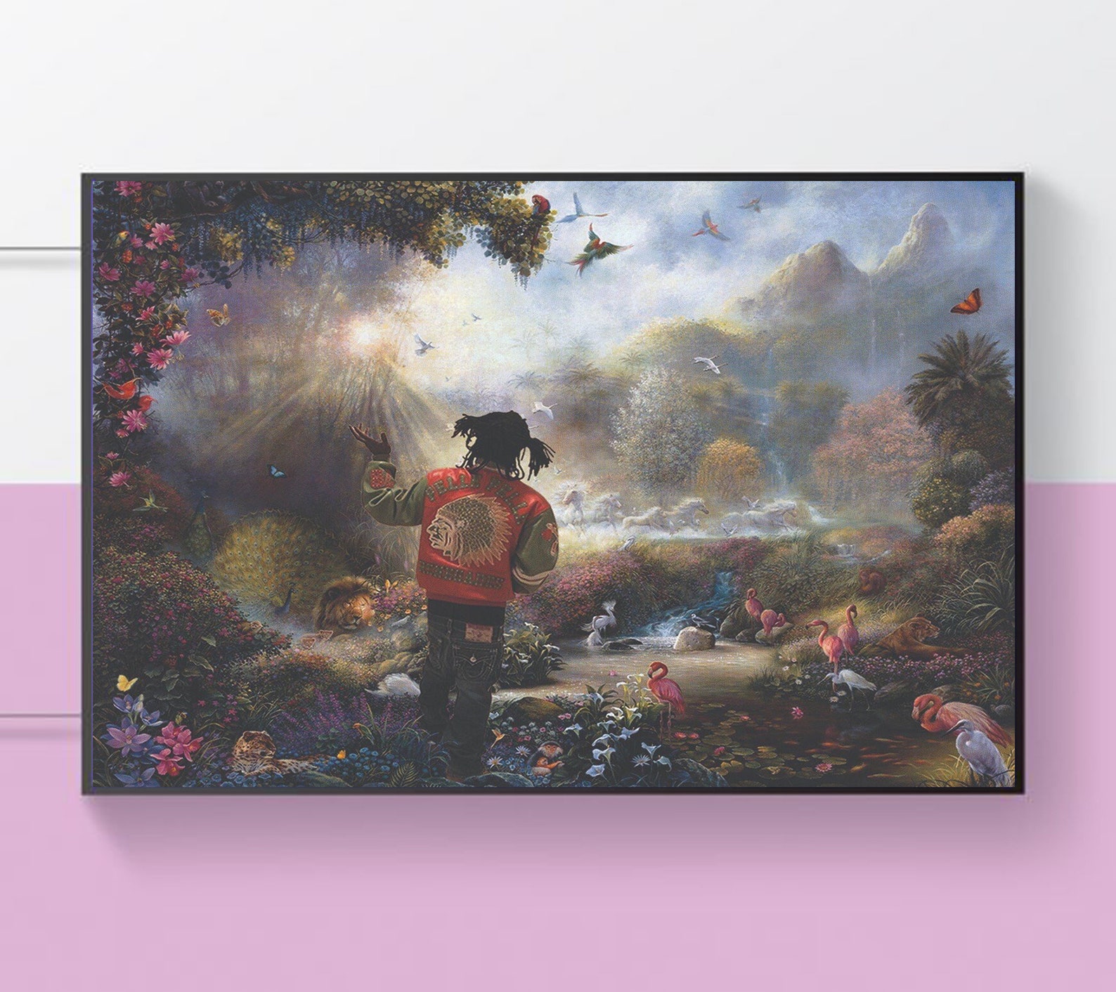 Chief Keef in the Garden of Eden Poster Funny Wall Decor Art Etsy