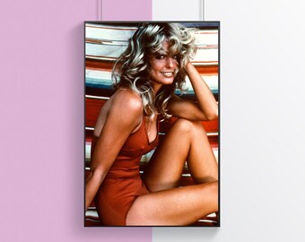 Farrah Fawcett Red Swimsuit 16x20 Photo Poster