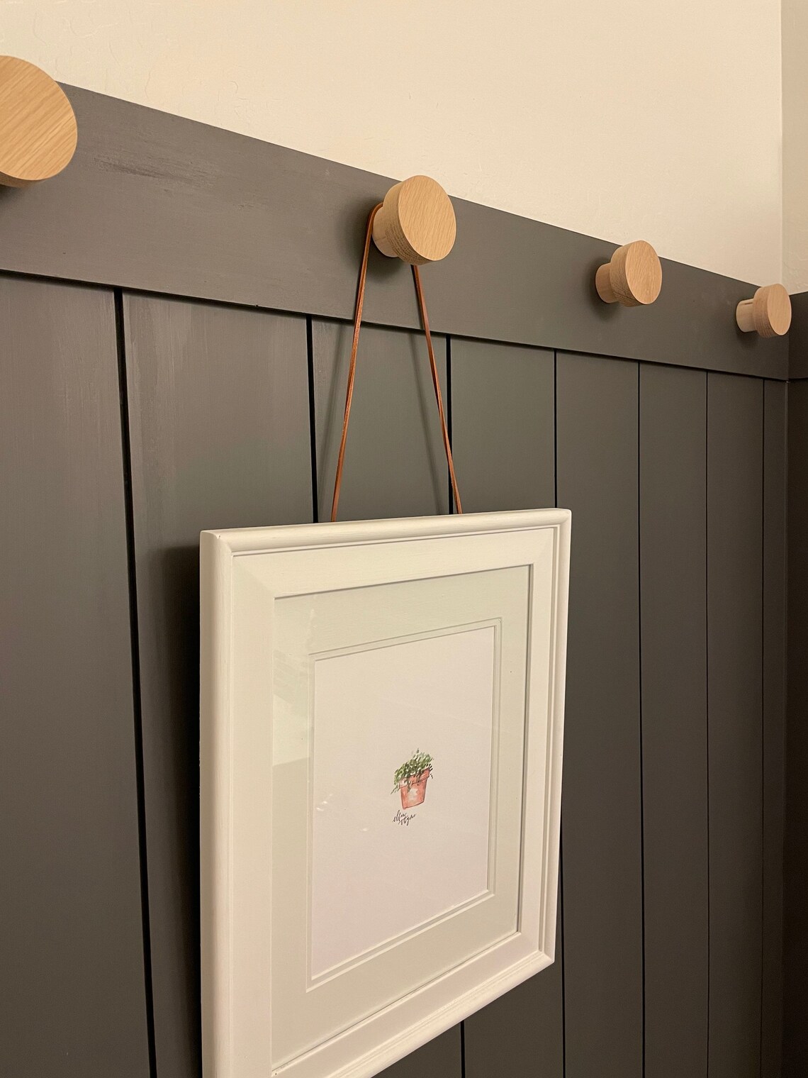 White Oak Wood Wall Knobs Etsy