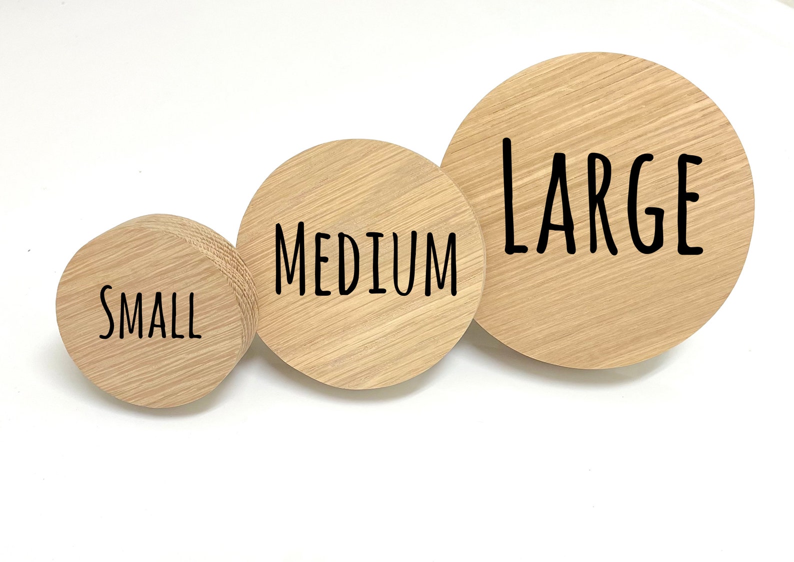 White Oak Wood Wall Knobs Etsy