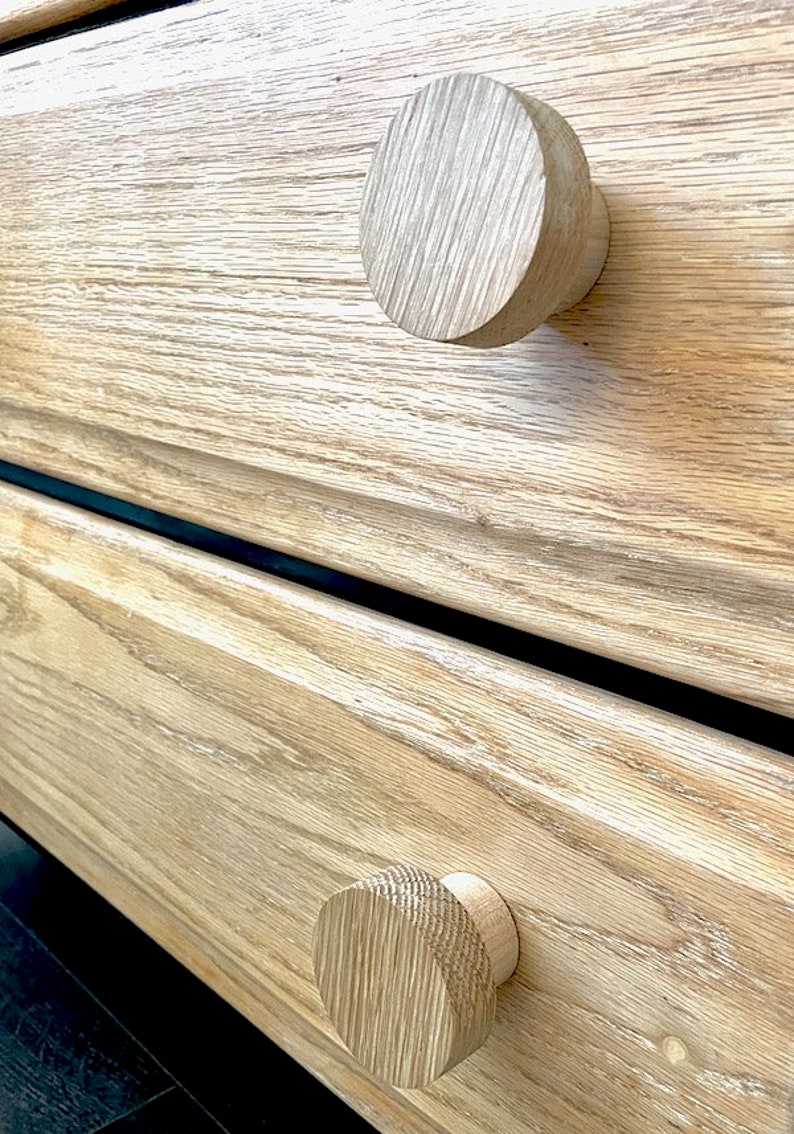 White Oak Wood Wall Knobs Etsy