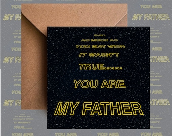 Tarjeta del Día del Padre, Star Wars