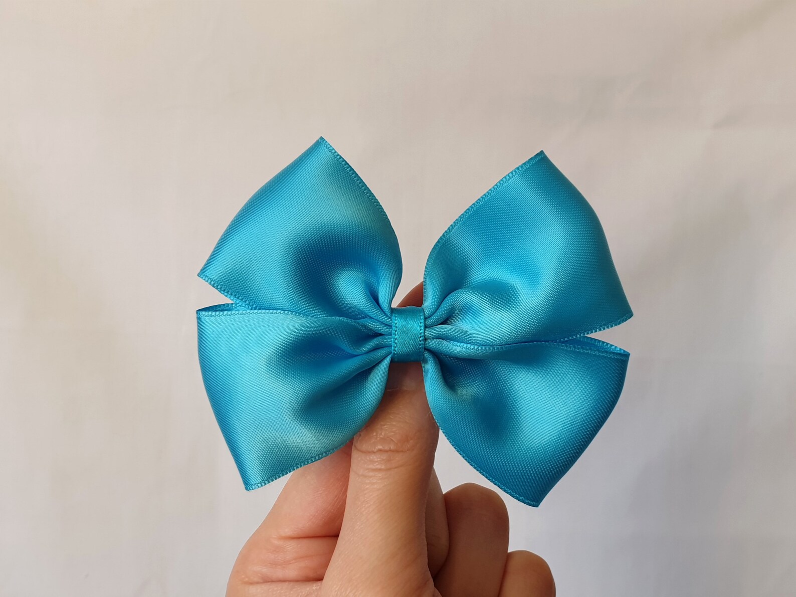 Satin Ribbon Hair Bow Hair Accessory Barrette Clip Etsy UK