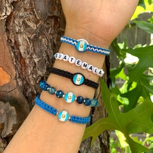 Guatemala- Bandera de Guatemala- Pulsera de Guatemala- Amor de Guatemala- Chapin - Chanines - Orgullo Chapin- Pulsera de Guatemala - Bandera de Guatemala