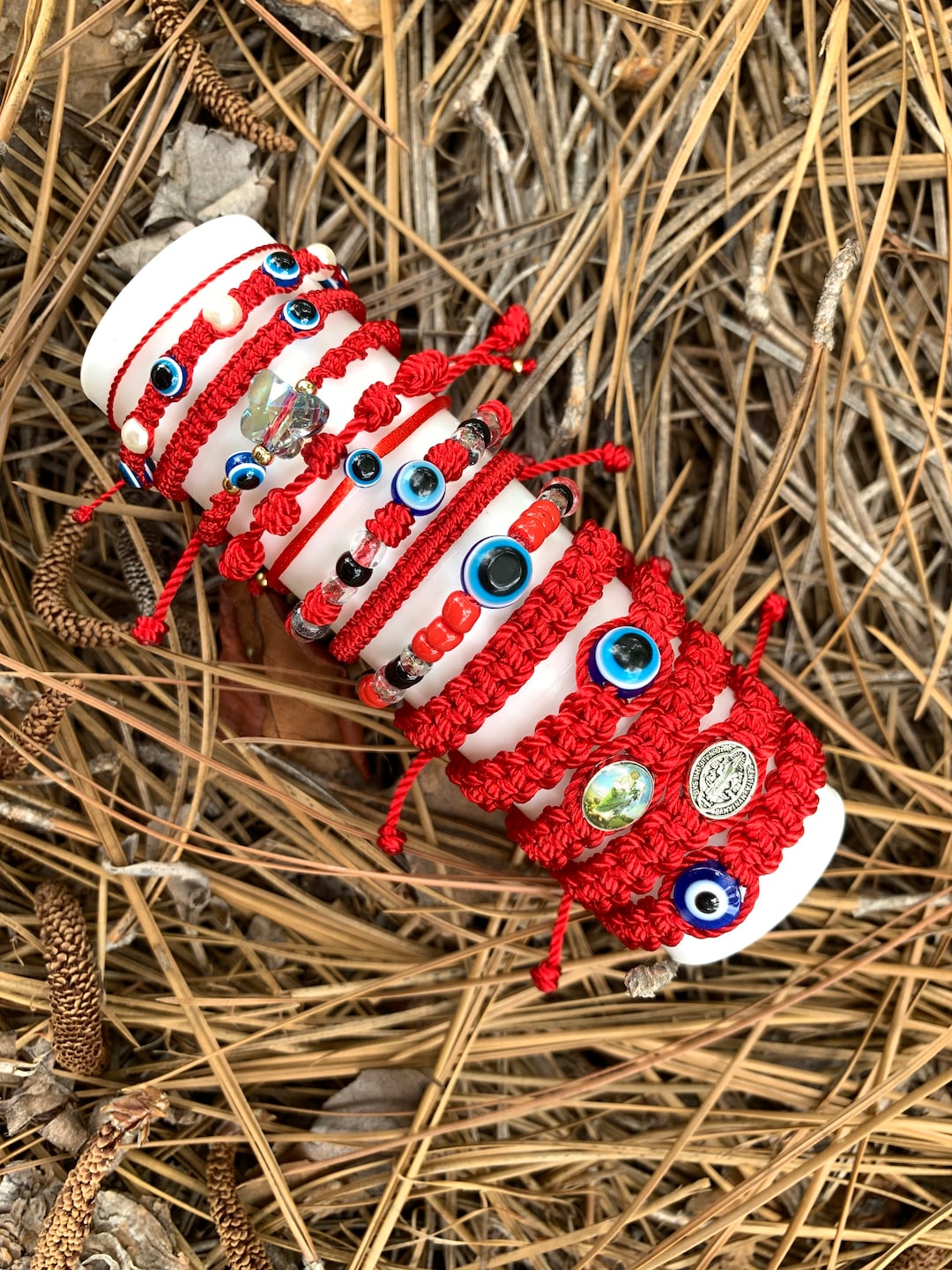 Baby Bracelet Evil Eye Bracelet Protection Bracelet Saint Benedict