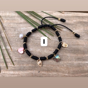 Black Evil Eye Black Bracelets Flower Bracelets Butterfly Bracelets valentines Gift Minimalist Bracelets Friendship Bracelet image 9