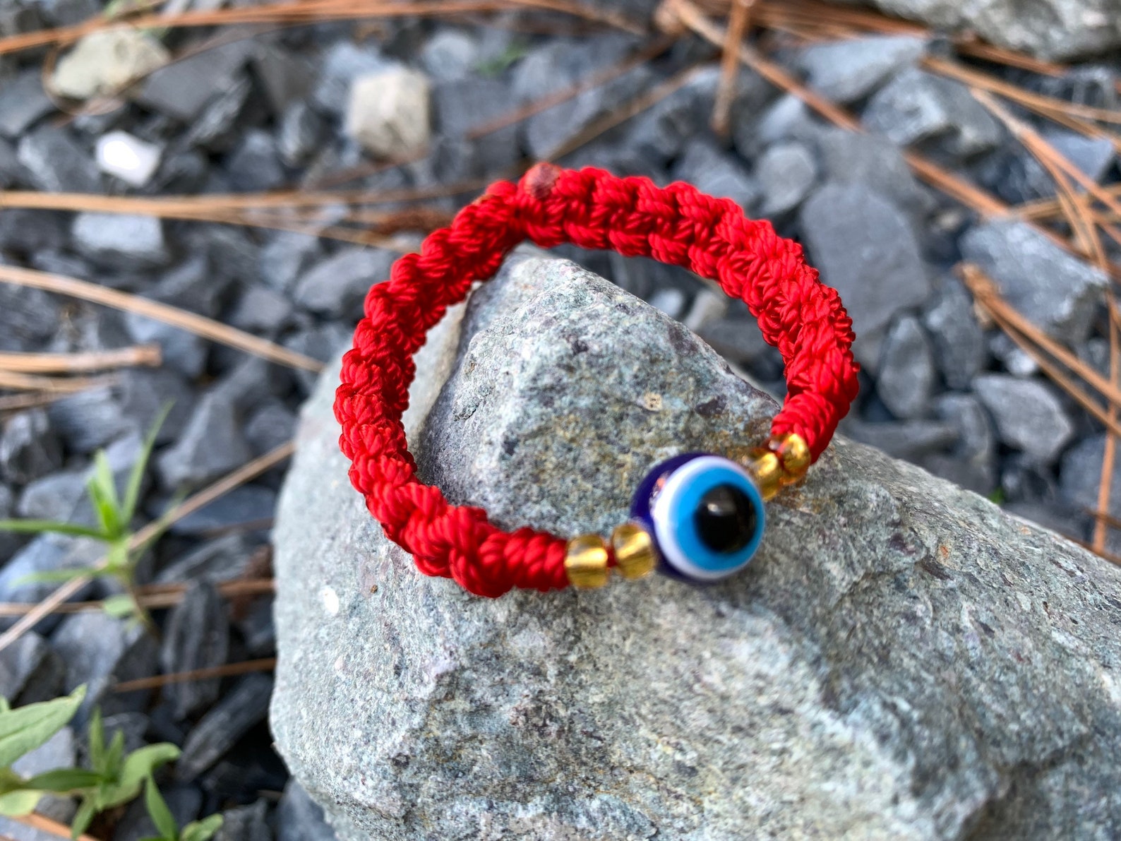 Ojo Bracelet Evil Eye Bracelet Minimalist Bracelets Red Etsy
