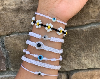 Braccialetti dell'amicizia intrecciati a mano TUTTO È POSSIBILE espressioni per polso o caviglia - Italia