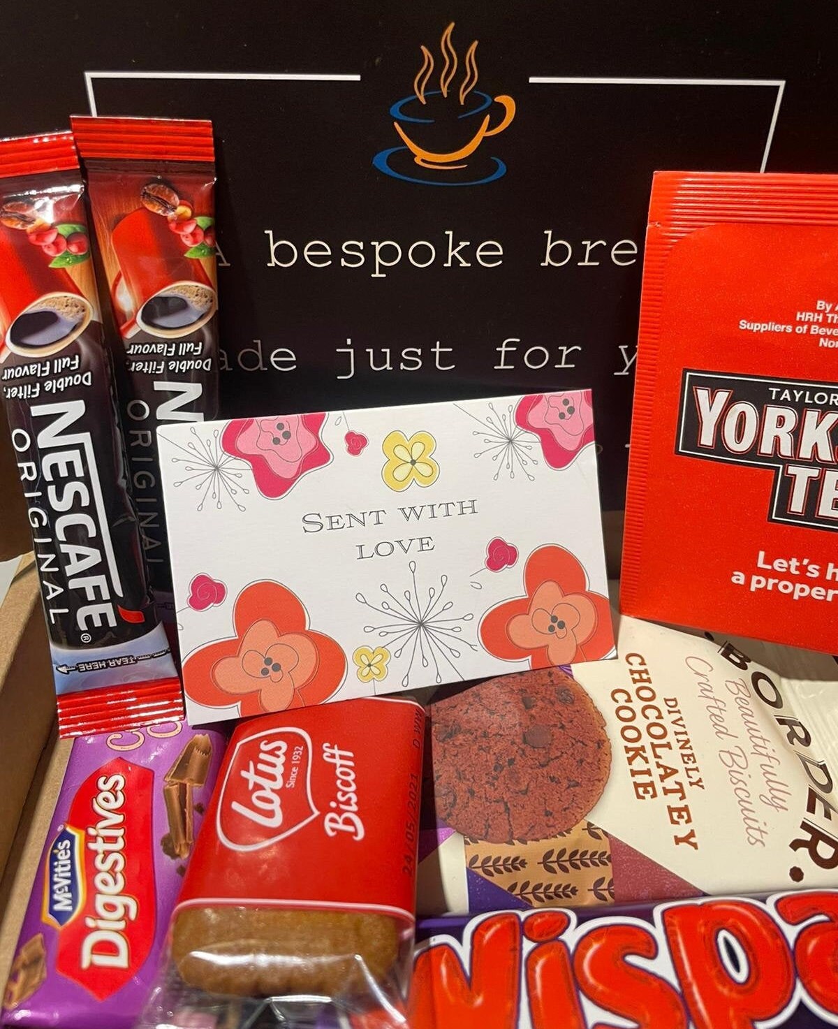 Tea and Biscuit Letterbox Gift Hamper Sent With Love Tea Etsy
