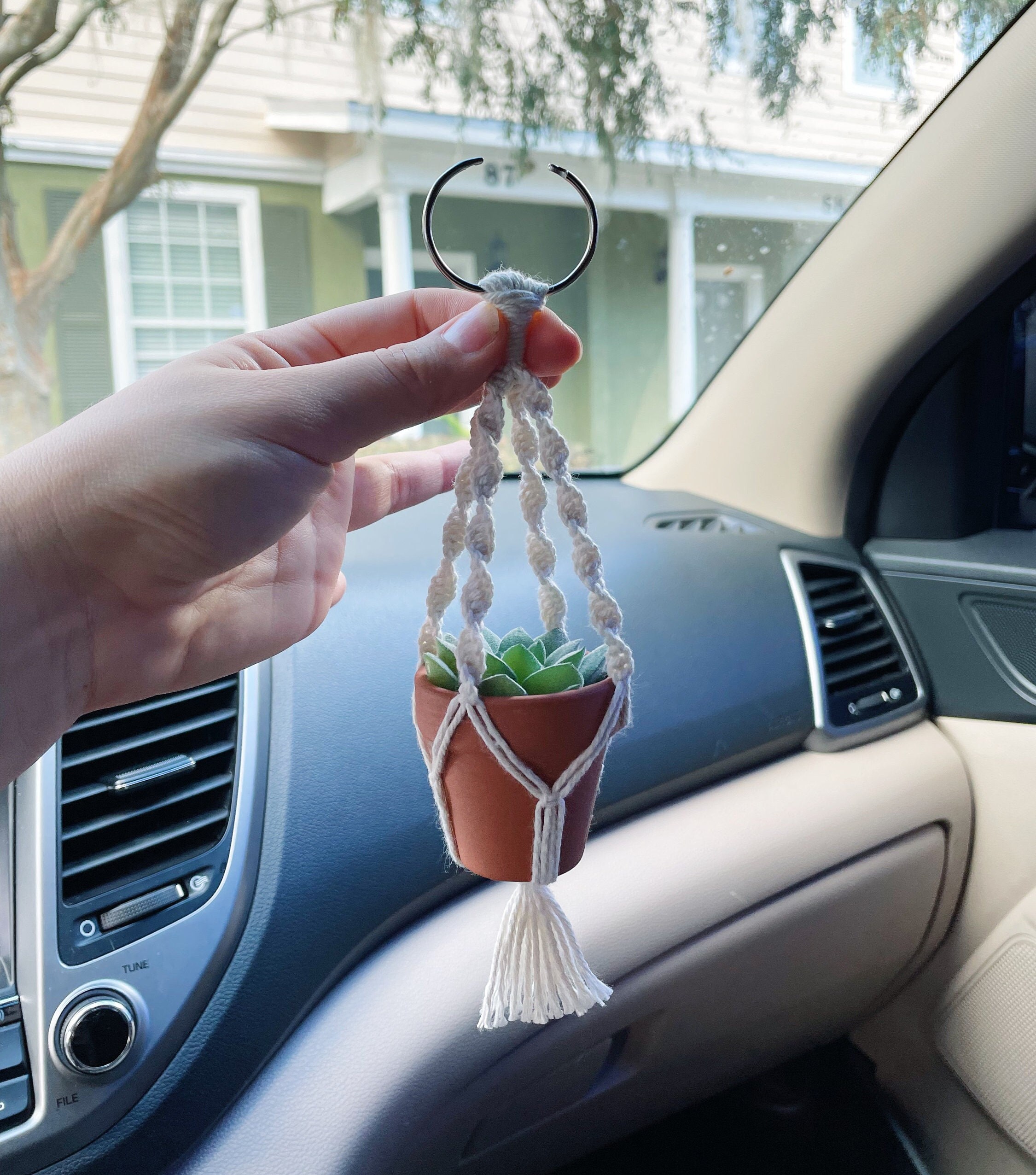 Macrame car outlet plant hanger