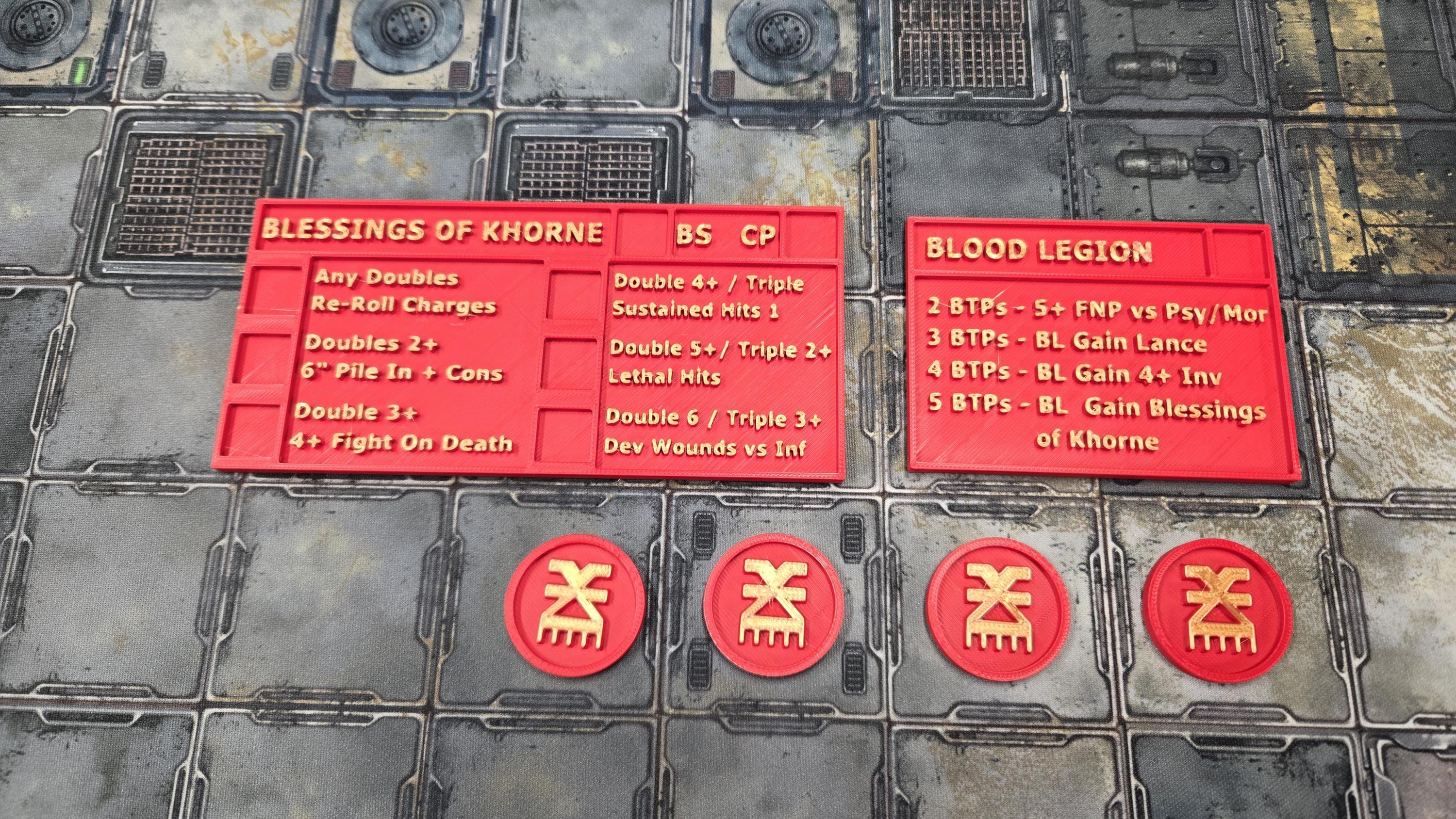 World Eaters 10th Edition Blessings of Khorne Tracker & Tokens - Warhammer 40k