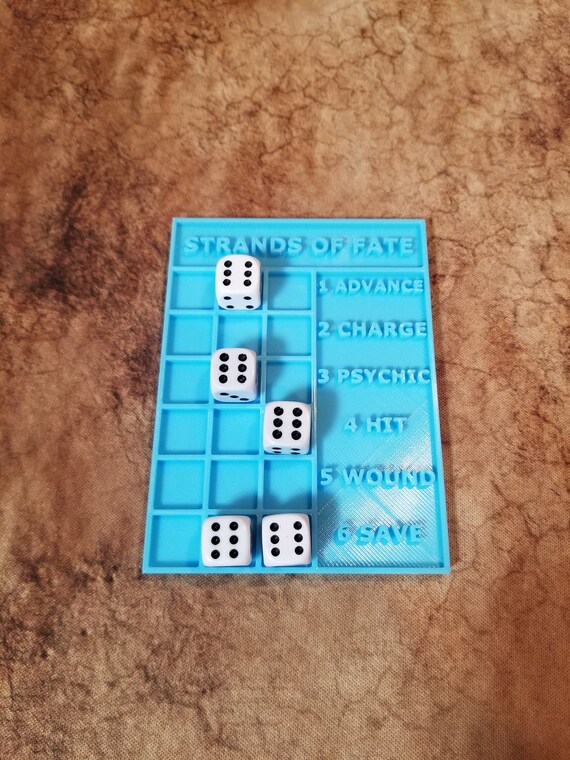 Aeldari/ Eldar Strands of Fate Dice Tracker Warhammer 40k Etsy